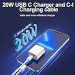 iPhone Charger Fast Charging 2 Pack Type C Wall Charger Block with 2 Pack [6FT&10FT] Long USB C to Lightning Cable for iPhone 14/13/12/12 Pro Max/11/Xs Max/XR/X,AirPods Pro - Image 3