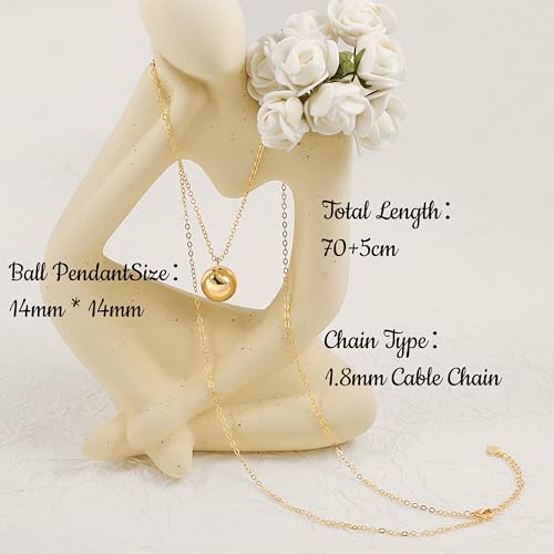 CANEVINKA 18K Gold Plated Pendant Long Chain Necklace Sweater Necklace Fashion Jewelry for Women4