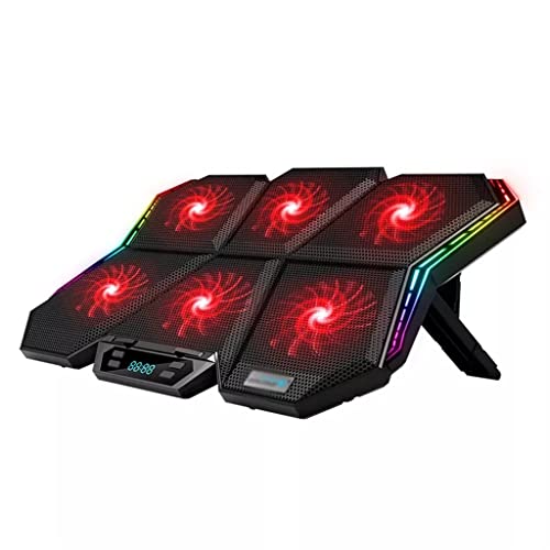 Base enfriadora para laptops de 12-17 pulgadas con 6 ventiladores miniatura 1
