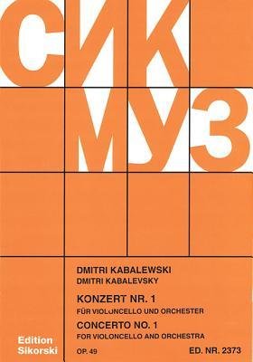 Image of Dmitri Kabalevsky: Cello Concerto No. 1, Op. 49 (Cello and Piano Reduction), SIK2373