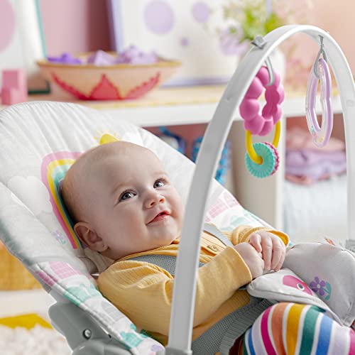 Bright Starts 13030-3-A1-LN-O-MEES-YW2 Rosy Rainbow Infant To Toddler Rocker With Vibrations, Baby Seat thumb #8