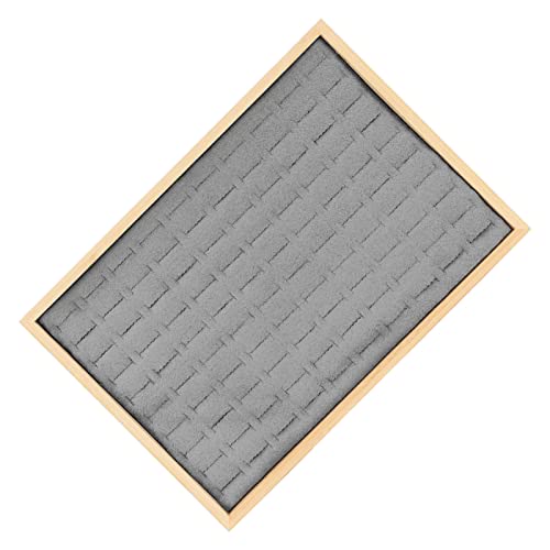 Organizador de Cajones de Joyería, 100 Cuadrículas Cajón Anillo Anillo Inserto Organizador Cajones Joyería Almacenamiento para Joyas para (GREY)