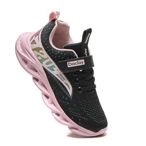 Image of Daclay Kids Sports Shoes Running Shoes for Spring and Autumn Casual Knit Sneakers for Girls Boys School Students Teenager