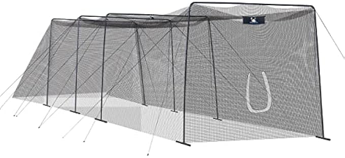 ANYTHING SPORTS Full 40 and 60 Foot Batting Cage. Perfect Baseball Batting Cage, Softball Batting Cage, Complete Package with Frame and Netting