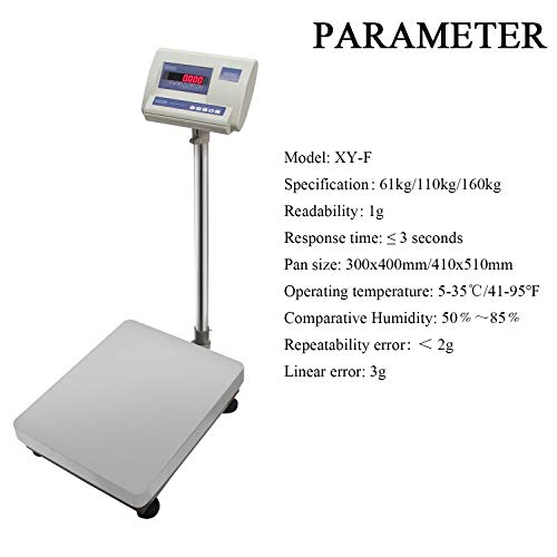 Báscula digital de plataforma 160kg con pantalla LED miniatura 2