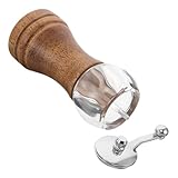 Lurrose Moderne Pfeffermühle mit Kurbel Handmühle aus Acryl für Gewürzstreuer und Salz Pfeffermühle Manuelle Gewürzmühle für Grillgerichte und Esstisch Wiederverwendbar