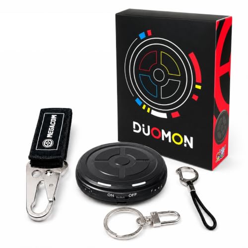 megacom DuoMon   Cuenta dual 2ID compatible con Pokemon Go Plus Auto Catcher Vibration se puede apagar, conexión de 60 pies, función de transmisión de voz para iPhone y Android con batería de larga