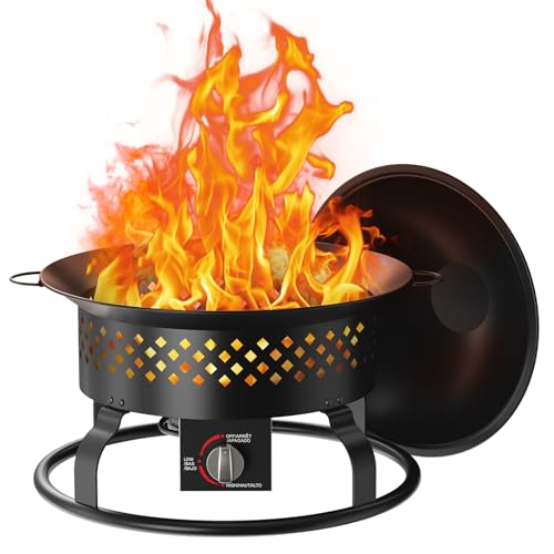 R.W.FLAME 19-Inch Portable Propane Fire Pit