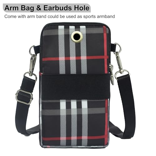 Image of JANKS Small Crossbody Bag for Women - Mini Phone Purses with Crossbody Strap and Wallet - Nylon Arm Bag