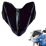 WAZA Discover 125ST | 150S | 125T | 100T Windshield Front Headlight Visor Wind Deflectors Bike Windscreen Glass Black Protector Superior PC Plastic (Acrylonitrile Butadiene Styrene (ABS))