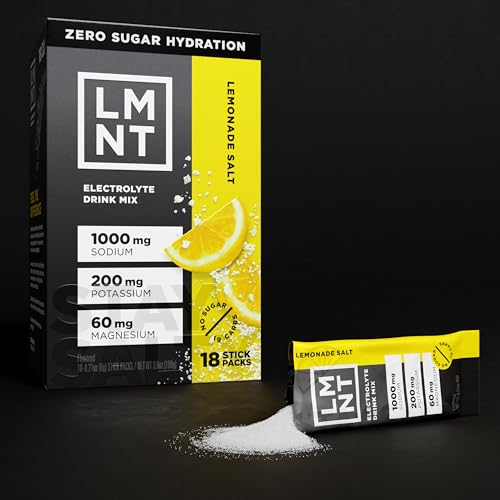 LMNT Zero Sugar Electrolyte - Lemonade | Drink Mix | 18 Count