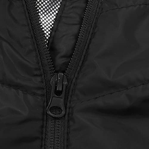 Colete de Aquecimento Elétrico Inteligente Preto de 4 áreas para Manter o Calor Com Gola USB Aquecid