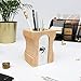 Suck UK Wood Pen Holder & Pencil Holder Office Desk Accessories & Wooden Desk Decor & Desk Organizer Pencil Holder For Desk & Pen Holder For Desk Pencil Sharpener For Office Accessories Light