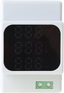 Din Double Display Adjustable Over Voltage Current Under Voltage Protective Device Protector Relays 1-140A 50-500V Voltage Display Over Current Adjustment