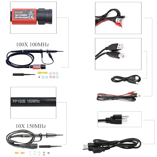 Image of Hantek DSO2C15 Digital Storage Oscilloscope 150MHz Bandwidth 2CH Dual Channel 1GSa /s 8M Memory Depth