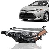 labwork Headlight Assembly Replacement for Toyota Corolla L/LE/LE ECO 2017-2019 Headlamp Front light for Driver Side