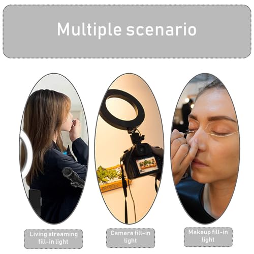 Lámpara portátil Mikikit de video y fotografía, anillo LED de belleza para móviles 6
