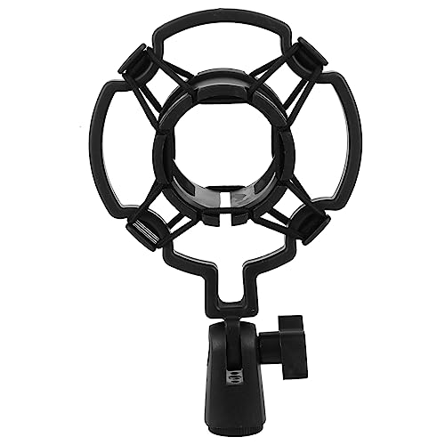 SHOWERORO 3 Piezas Montura Antichoque Para Micrófono Clip De Suspensión Del Micrófono Soporte a Prueba De Golpes Para Micrófono Montaje De Micrófono Dinámico Black El Plastico
