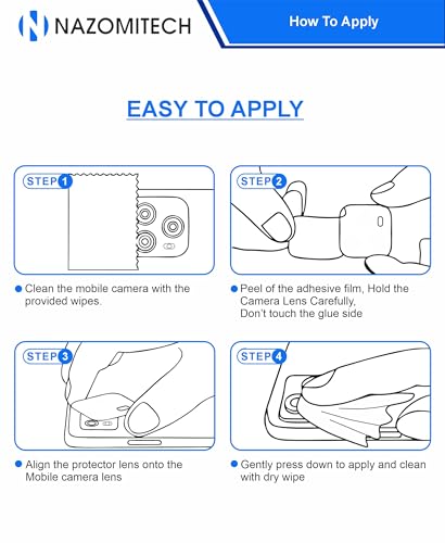 Image of Nazomi Tech For Vivo X200T Back Camera Lens Screen Protector 3D Anti Shock /Anti-Scratch /Clear /Camera Tempered Glass (Pack of 3)