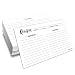 Nuah Prints Double Sided Recipe Cards 4x6 Inch, Set of 50 Thick Cardstock Recipe Cards with Lines, Easy To Write On Smooth Surface, Line Printed, Large Writing Space (Black and White)