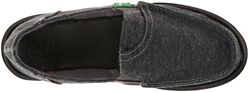 Sanuk Women's Pick Pocket Fleece Flat,Charcoal,5 M US | Image 4