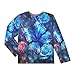 Boys Rash Guard Swim Shirt Long Sleeve UPF+ 50 Sun Shirts Quick Dry Shirt Rose Butterfly for Toddler Kids