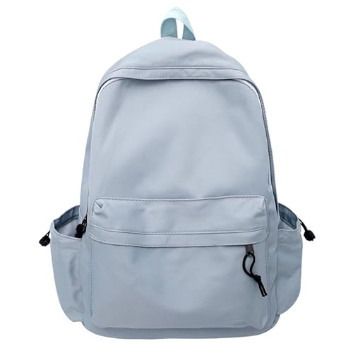 NIORYUZ Cute Backpack Basic Office Laptop Travel Lightweight Small Preppy (Baby Blue)