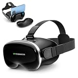 VR Brille Handy, 3D Virtual Reality Headsets Brille Mit HD-Optiklinse, Augenschutz 3D Handy Brille, kompatibel mit iOS & Android Smartphones 4,7–7,0 Zoll, für Kino & Spiele