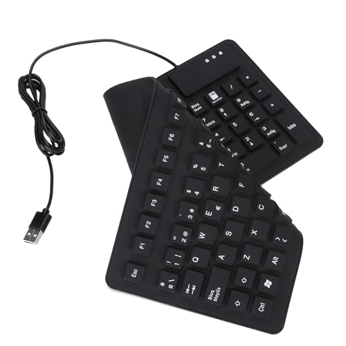 Teclado plegable de 108 teclas Aramox con cable USB y diseño silencioso 3