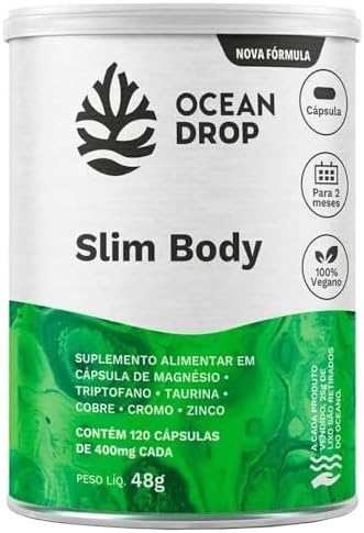 Slim Body Suplemento Alimentar com Magnésio, Triptofano, Taurina,...
