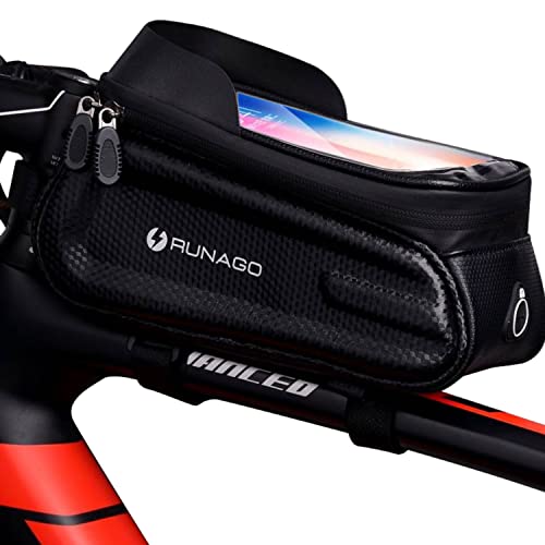 Fahrradtasche Rahmen | E Bike Zubehör, Mountainbike | Fahrrad Taschen Set | wasserdichte Fahrradtelefonhalterung und -Halter Mit Touch ID | Fahrradtasche Lenker Mit 3 Velcros Cover
