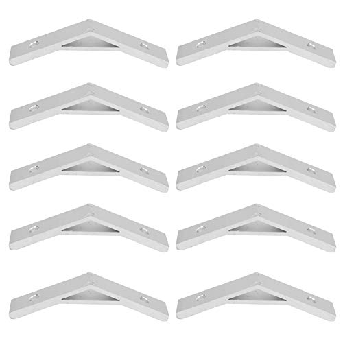 10pcs 135 Degrees Bracket Aluminum Profile Angle Bracket Accessories Angle Aluminum Alloy Corner Braces Bracket Connector Bracket(2020)