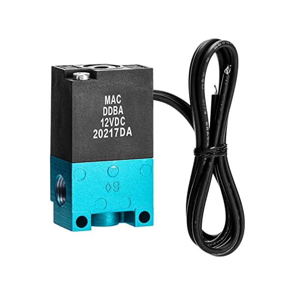 12V 1/8'' NPT 3 Port Electronic Boost Control Solenoid Valve Brass Silencer MAC - Foto 2