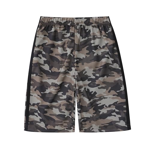 Image of Boys Camouflage Short Sleeve T-Shirt and Shorts Set 2 Piece Summer Camo Baseball Clothes Outfit for Kids Ages 2-14
