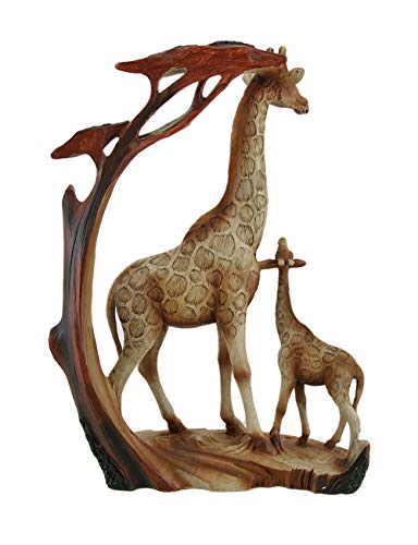 Estatua de Resina Familia de Jirafas Tallada miniatura 3