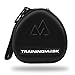 Training Mask Hard Carry Case with Quick Zip Pouch - Internal Soft Webbing for Any Workout Mask, Cardio and Endurance Mask, Fitness Mask, Breathing Resistance Mask, Running Mask ... (Black)