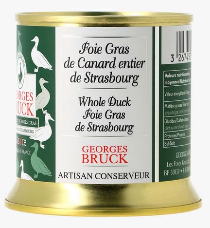 Foie Gras de Pato Entero Natural Georges Bruck 200 g Lata miniatura 3