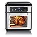 Arendo - Forno ad aria calda multifunzione - 10 litri - Friggitrice ad aria, mini Forno, Funzione Crisp, Essiccatore – Accessori e spiedini in acciaio - 8 Programmi – Timer – Luce interna – alto 36cm