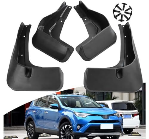Image of Mud Flaps Mud Guards Fit for 2016-2018 Toyota RAV4, Front & Rear Mud Splash Guards Accessories - 4 Pc, Black
