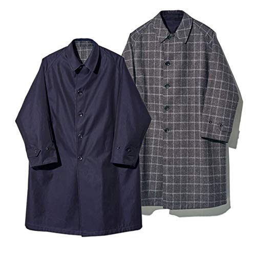 Amazon | [アナトミカ] リバーシブル チェック シングルラグランコート