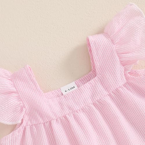 Summer Baby Girl Outfit Striped Tunic Sleeveless T-Shirt Top and Shorts Infant Girl Summer Clothes 2Pcs Set2