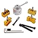 Tooling Package Mini Lathe Quick Change Tool Post & Holders Multifid Tool Holder High Density Steel for Grooving Cutting Knurling Drilling Reaming and Other Processing
