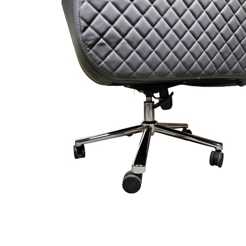 Image of Lakdi The Furniture Co High Back Faux Leather Comfortable Executive Chair and Revolving Chair | Director and Executive Chair | Metal Base (111013163 Grey)