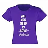  Art T-shirt - Camiseta de Tirantes - para niña Violeta 14-15 Años
