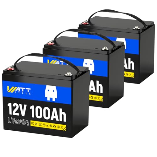 WattCycle 12V 100Ah LiFePO4 Battery
