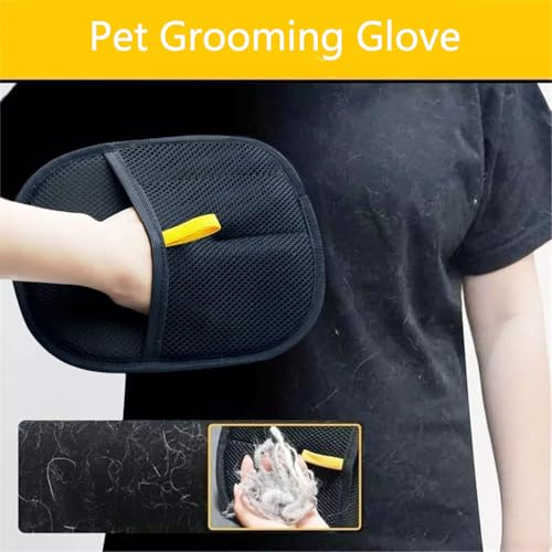 Sueean Double-Sided Grooming Gloves for Pets, Pet Grooming Gloves for Dogs & Cats, Double-Sided Deshedding Tool with Elastic Wristband Versatile Grooming Gloves for Washing Pet Grooming Gloves - Image 3