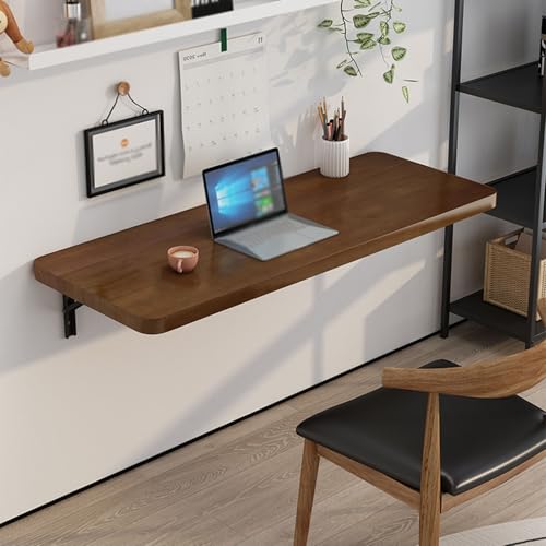 Table pliante murale peu encombrante et support métal bureau - 2