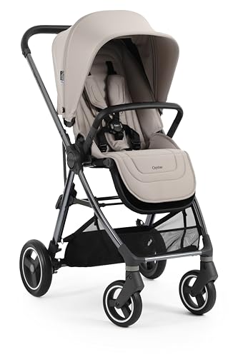 Oyster Gravity+ Stroller/Pushchair In Stone With Raincover Birth To 22Kg