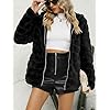 Giolshon Women Faux Fur Fleece Shearling Coat Fall and Winter Fashion Fluffy Fuzzy Shaggy Jacket Hooded