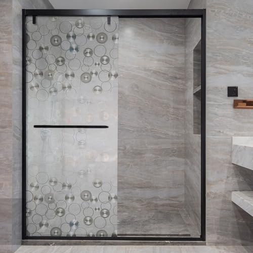Vinilo decorativo de privacidad para ventana 45 cm blanco miniatura 4